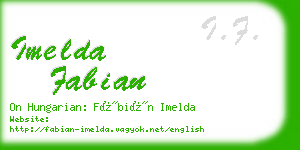 imelda fabian business card